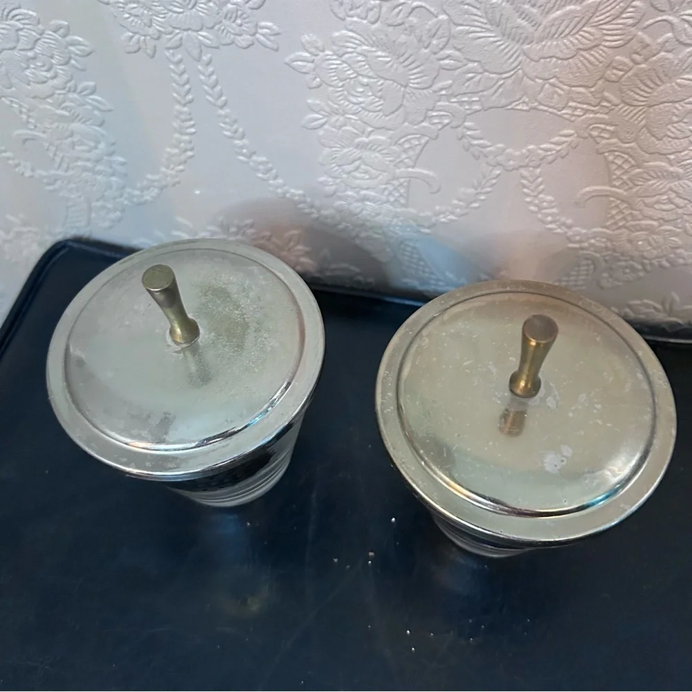 MCM barware coffee tea serve-ware good condition pair